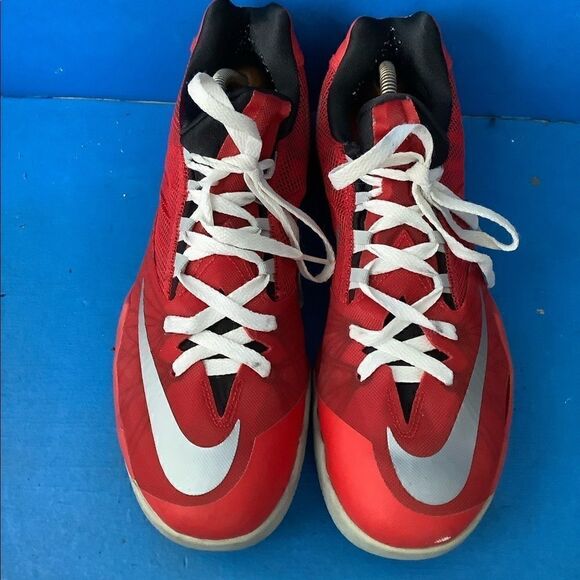 NIKE ZOOM RUN THE ONE 653636-600 Red / Wolf Grey-Black MEN SHOES SIZE 10.5 - Picture 3 of 8